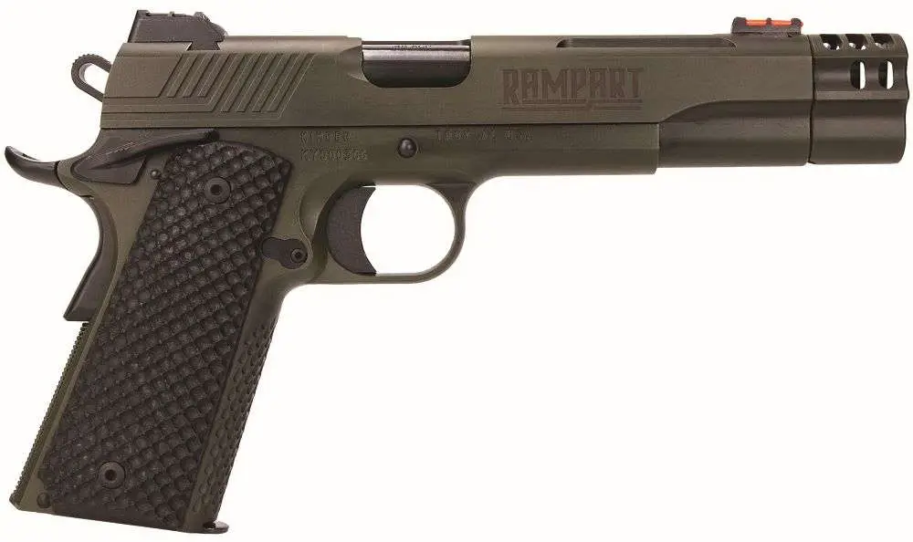 KIMBER RAMPART 1911 10MM 5" W/ COMP OD GREEN BLK G10 GRIPS 1-8RD MAG